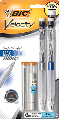 Bic Pencil Velocity .5Mm 2Pk