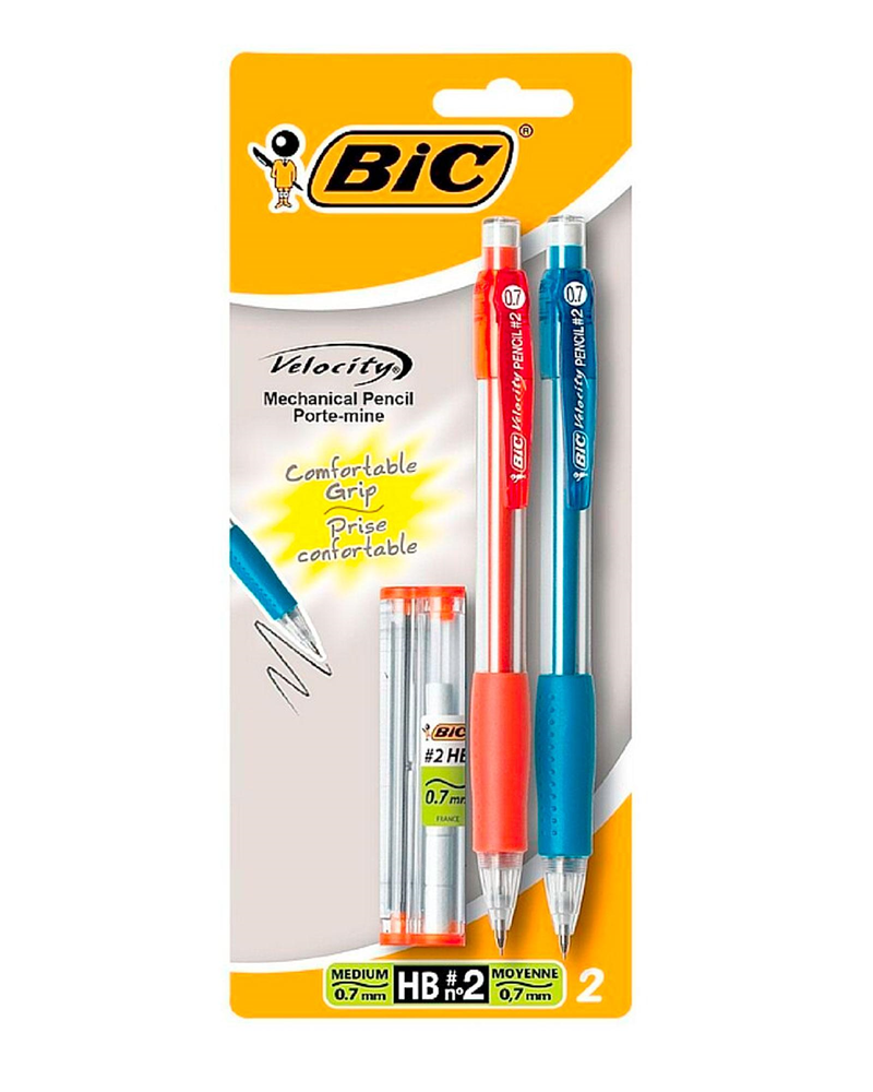 Bic Pencil Velocity .7Mm 2 Pk