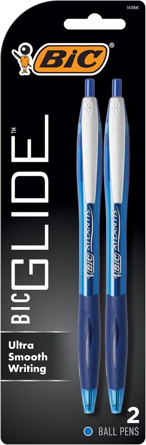 Pen Bic Glide RT Blue 2 PK