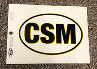 CSM Oval Car Decal