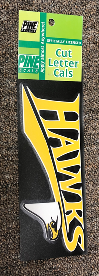 Hawk with Tail Decal