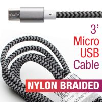 CASE METRO Braided 3' Micro USB Cable