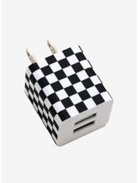 CASE METRO Dual Wall Charger Checkered USB