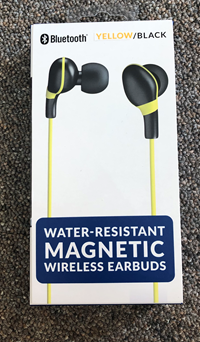 Wireless Magnetic Earbuds - Yellow/black
