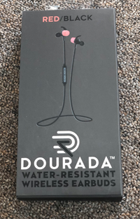 Dourada Wireless Earbuds - Black/Red