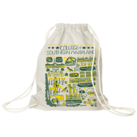 Natural Canvas Drawstring Backpack