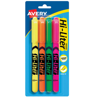 Ave Hi-Liter 4PK Fluorescent AST