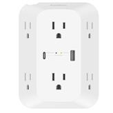 Wall Outlet 6USBA+1USBC