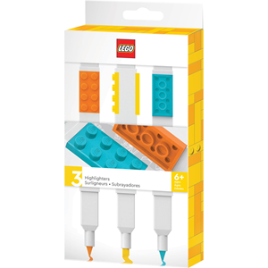 Lego Highlighters Asst 3pk