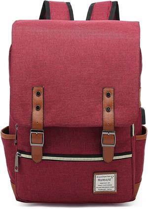 UGRACE Vintage Laptop Daypack Red