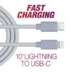 Casemetro USB-C to Lightning 10' Cable - main view