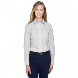 Devon & Jones Women's LS Shirt Left Chest Logo