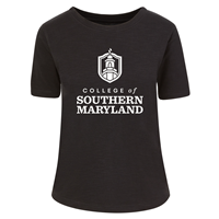 MVS Natalie Relaxed Tee with Crest