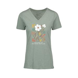 MVS Vera Ringspun Slub Floral Tee